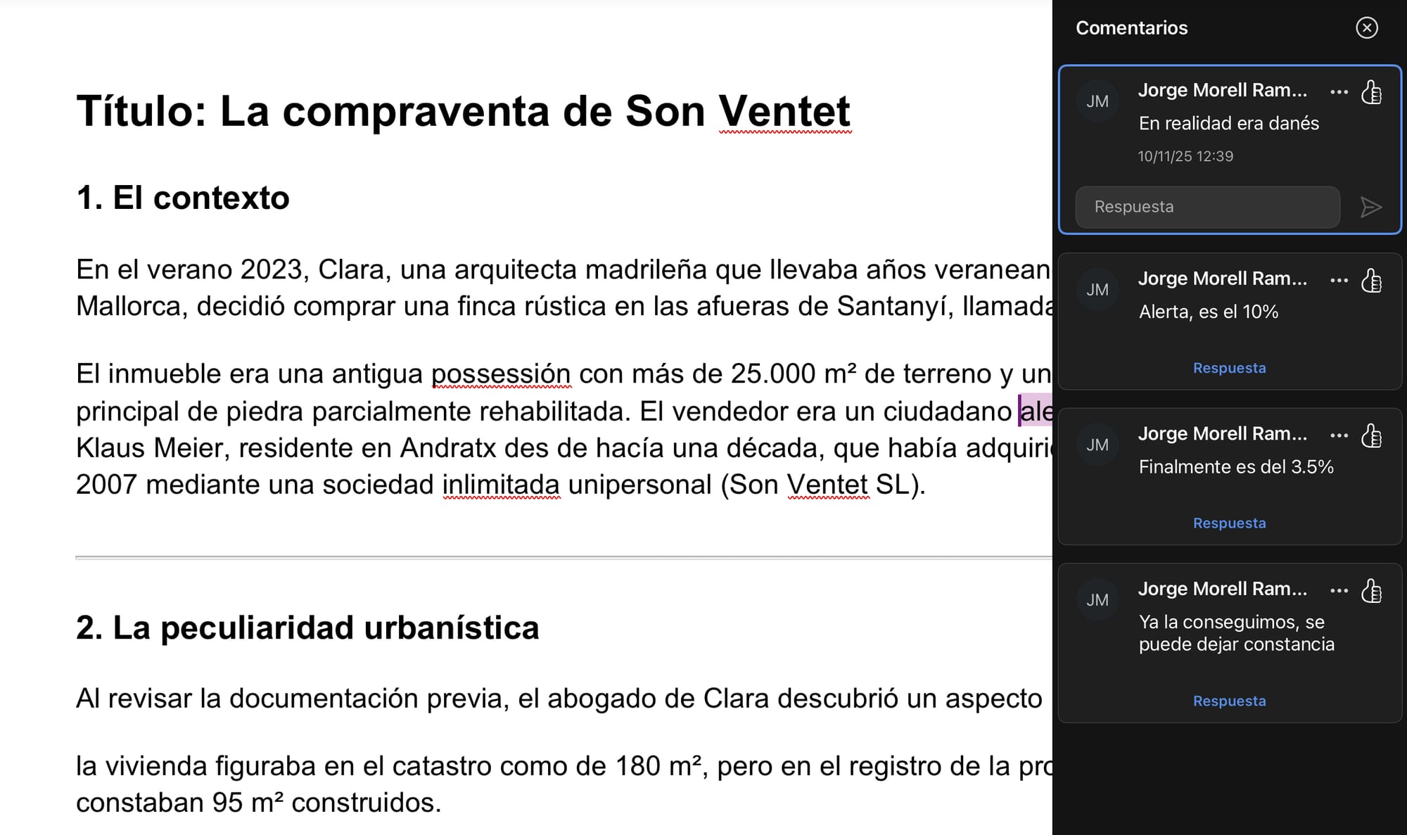 Cómo editar un documento en Claude